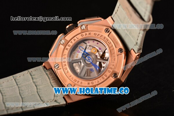 Audemars Piguet Royal Oak Offshore Clone AP Calibre 3126 Automatic Rose Gold with Grey Dial and Arabic Numeral Markers- PVD Bezel (EF) - Click Image to Close
